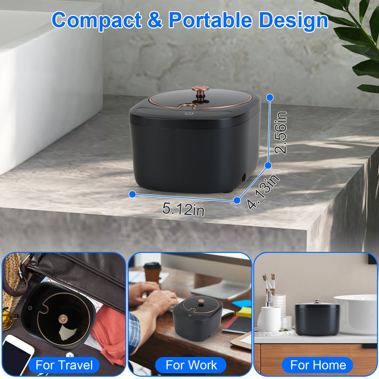 UV Light - Ultrasonic Cleaning Machine With 3 Modes 230ML Capacity